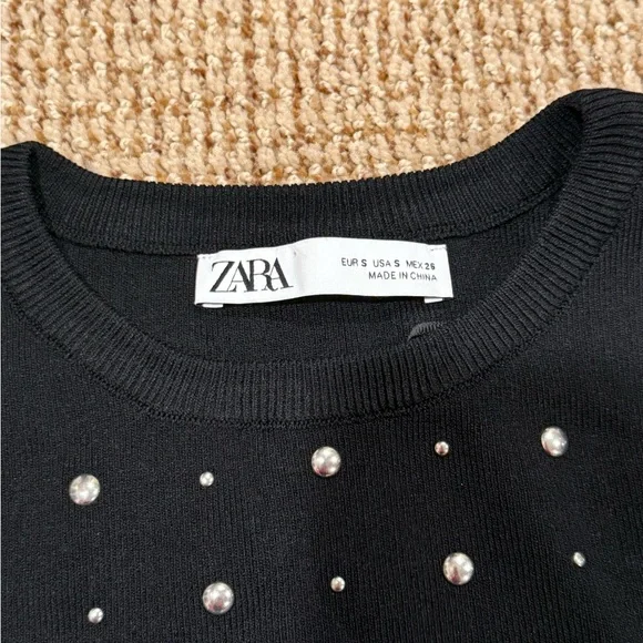 Zara studded black shirt - Picture 3 of 3